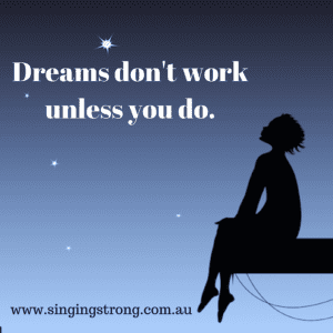 Dreams don’t work unless we do
